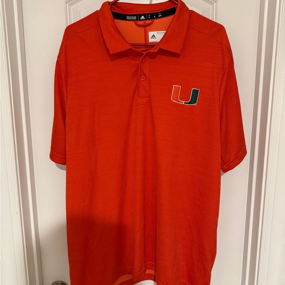 Adidas Men's Vibrant Orange Polo